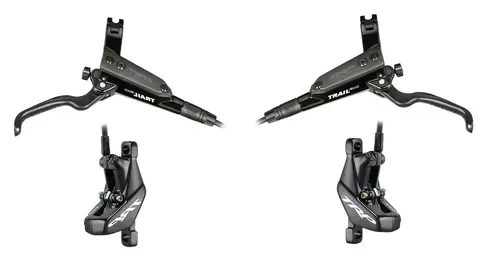 TRP Trail EVO Skivebrems Sett H/V 2x307gr,HD-M843, 1900mm ledning, u/skive