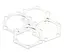 BBB ShimSet BBS-130 Bremseskive Shims 4 stk, 0.3 x 52 x 46mm, til bremseskive