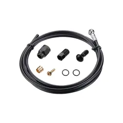 Tektro Skivebremseledning Banjo Sett 5.5 2000mm x 5.5mm, Sort, inkl. smådeler