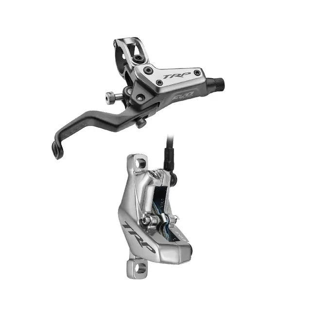 TRP EVO Pro Skivebrems Grå Høyre 309gr, HD-M9040, 1900mm ledning, u/skive 