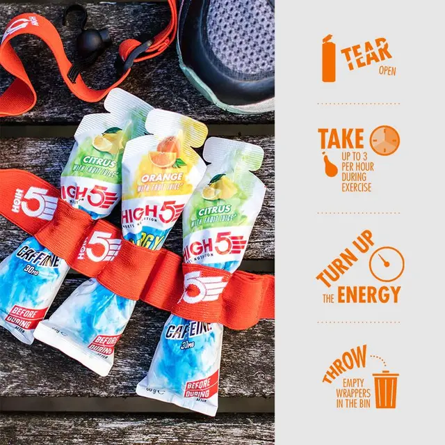 HIGH5 EnergyGel Aqua Appelsin 20pk, 66gr 