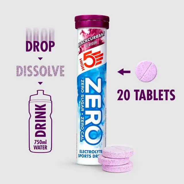 HIGH5 Zero Solbær 8pk, 80gr - 20 tabletter 