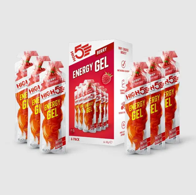 HIGH5 EnergyGel Bær 6pk, 40gr 