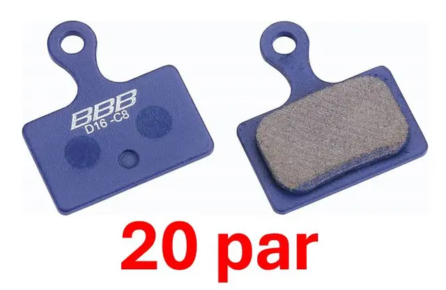 BBB DiscStop HP BBS-561D Skiveklosser 20 par, Tektro, Shimano 