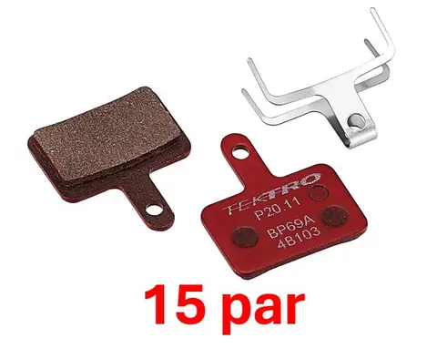 Tektro Skiveklosser 2-piston Resin15-Par P20.11, Tektro / TRP 2-stempler+ Shimano
