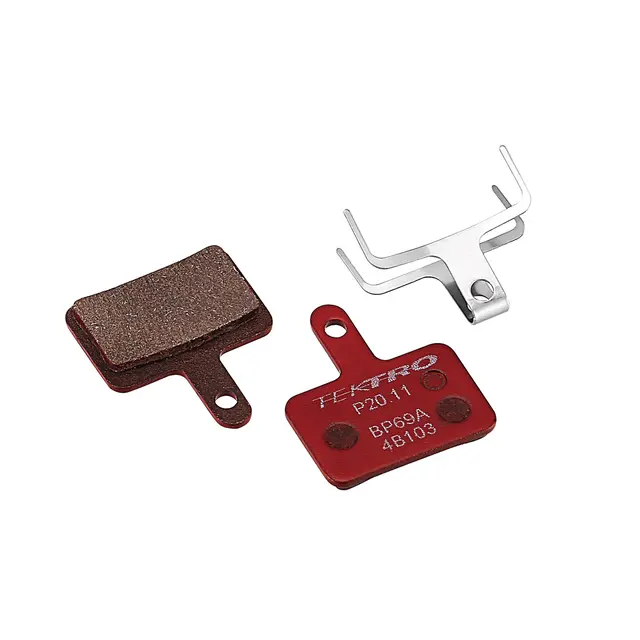 Tektro Skiveklosser 2-piston Resin (rød) P20.11, Tektro / TRP 2-stempler+ Shimano 
