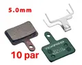 Tektro Skiveklosser 2-piston Resin 10pk 10E11.11, kun for Tektro 5.0mm kalipper