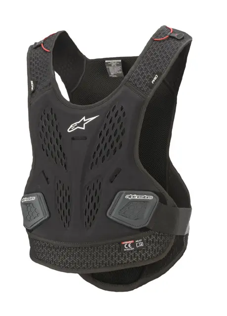 Alpinestars Bionic Pro Bryst-/Ryggplate Sort, Level 1 rygg, 936gr 