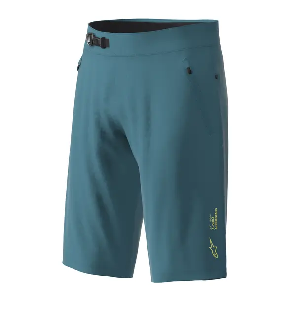 Alpinestars A-Dura Ride Shorts 28, Blå/Grønn, Regular Fit 