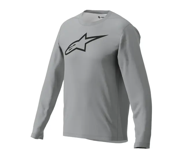 Alpinestars A-Dura Ride LS Trøye Large, Grå, Regular Fit 
