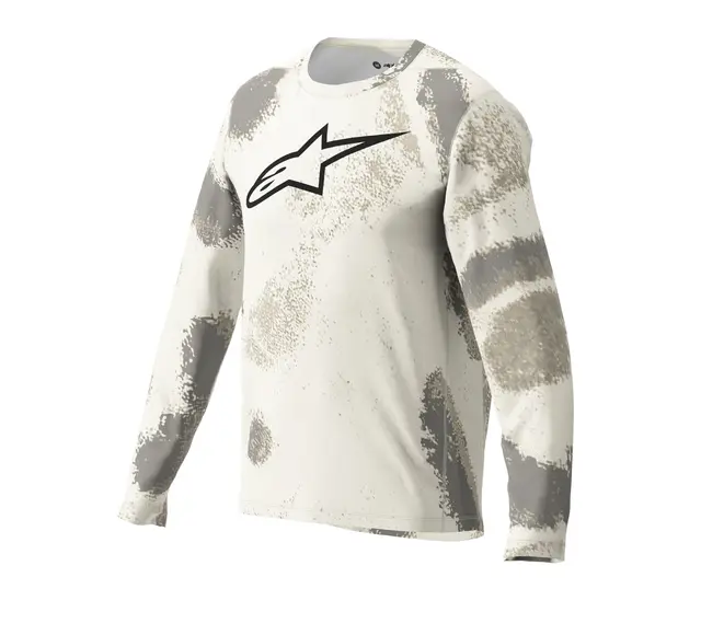 Alpinestars A-Dura Ride LS Trøye Large, Brun Camo, Regular Fit 