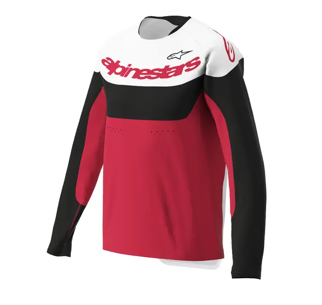Alpinestars A-Dura Race LS Trøye Small, Rød, Regular Fit 
