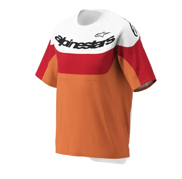 Alpinestars A-Dura Race SS Trøye Small, Oransje, Regular Fit 