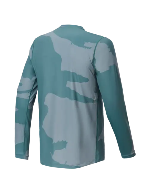 Alpinestars A-Dura Hollow LS Trøye JR Sølv/Grønn, Medium, Regular fit, Junior 