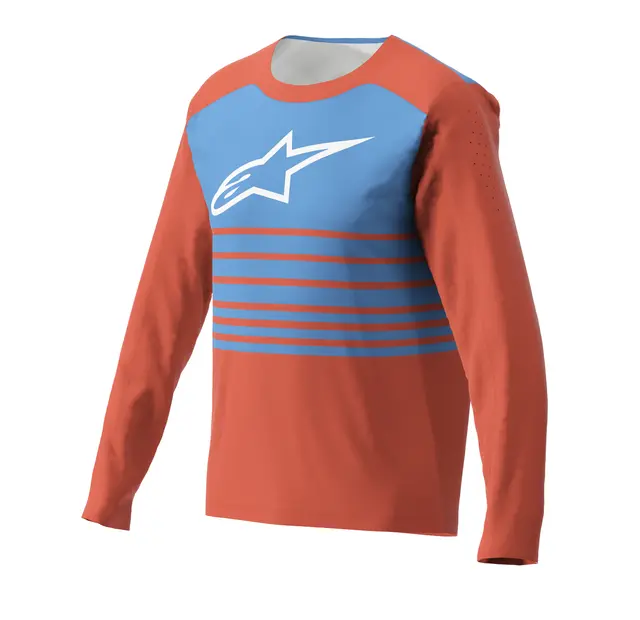 Alpinestars A-Dura Elite Blocked Trøye Small, Rød, Regular Fit 