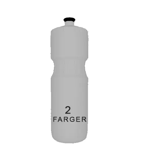 EUB Max 800 Custom Flaske 800ml, 2-farget, egendesignet trykk 