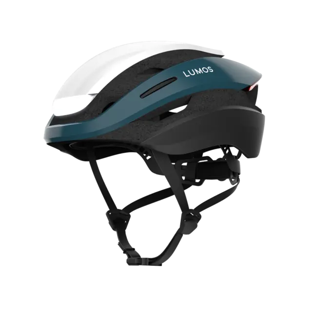 Lumos Ultra Blå/Hvit Hjelm M/L 94LED, Blink, 54-61cm 