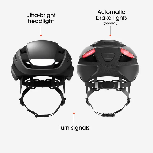 Lumos Ultra Sort Hjelm M/L 94LED, Blink, 54-61cm 