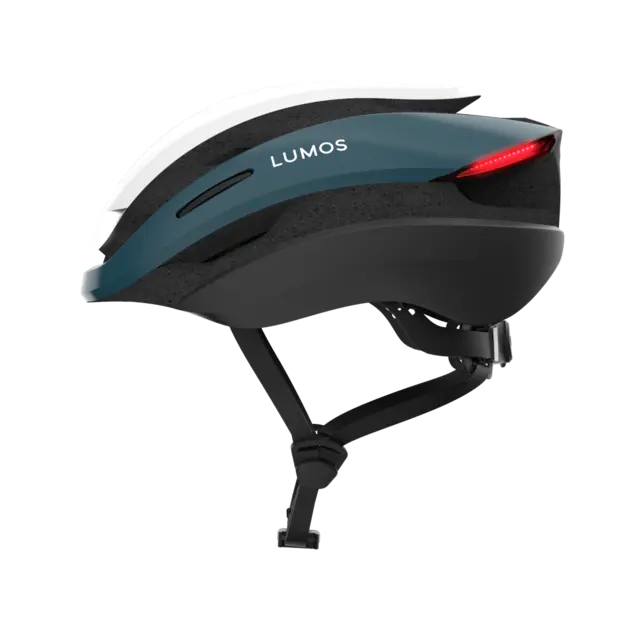 Lumos Ultra Blå/Hvit Hjelm M/L 94LED, Blink, 54-61cm 
