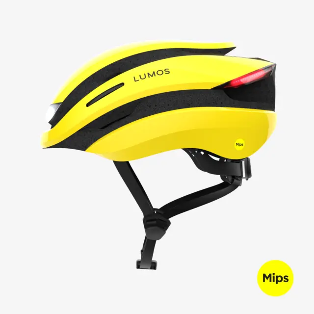 Lumos Ultra MIPS Gul Hjelm med Lys  M/L 94LED, Blink, 54-61cm 