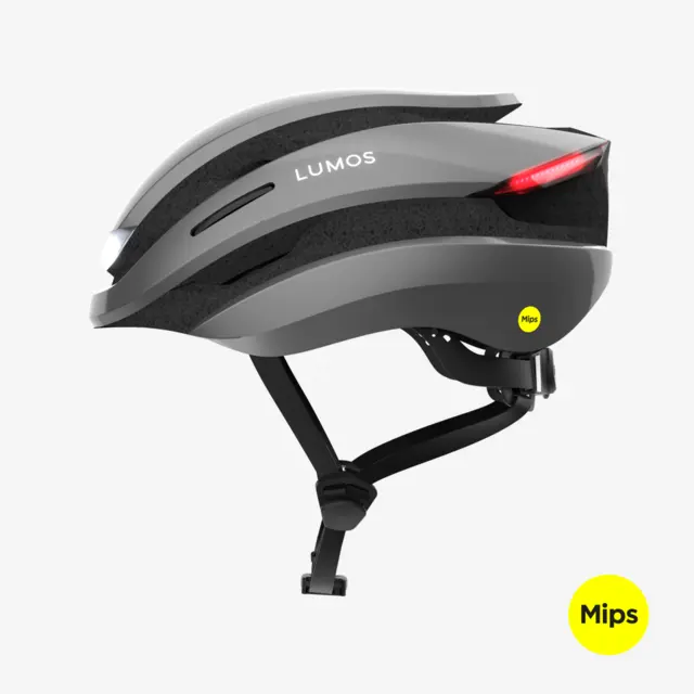 Lumos Ultra MIPS Grå Hjelm med Lys  M/L 94LED, Blink, 54-61cm 