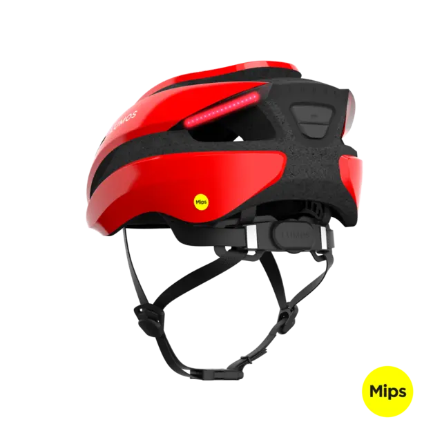 Lumos Ultra MIPS Rød Hjelm med Lys M/L 94LED, Blink, 54-61cm 