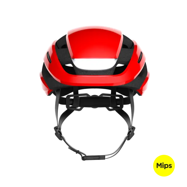 Lumos Ultra MIPS Rød Hjelm med Lys M/L 94LED, Blink, 54-61cm 