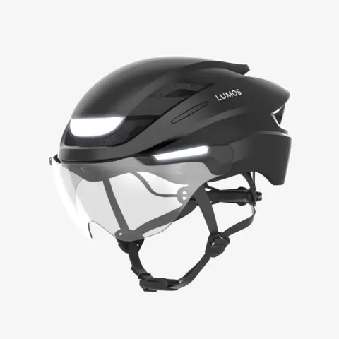 Lumos Ultra E-Bike Onyx Sort Hjelm M/L, 132LED, Lys/Blink, 54-61cm