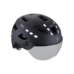 BBB District BHE-163 Hjelm M/L 24LED, Lys, 54-60cm, m/Visir
