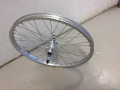 Bakhjul 20"/406mm alu Enkel bunn, krans, fast aksling, mutter