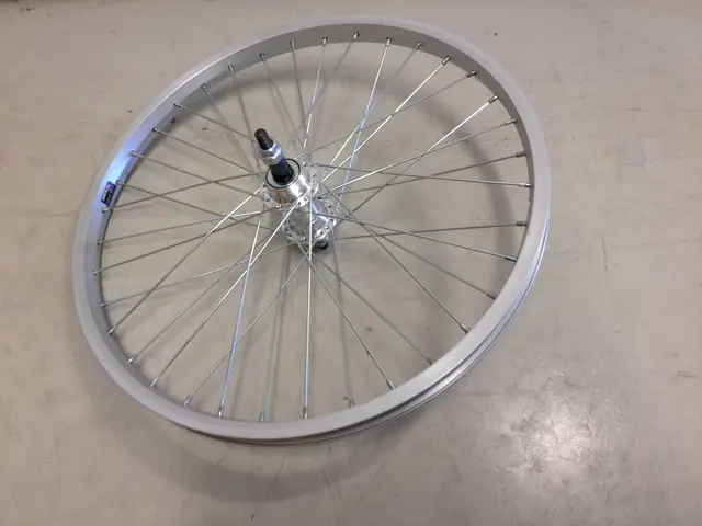 Bakhjul 20"/406mm alu Enkel bunn, krans, fast aksling, mutter 
