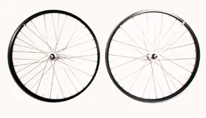 HJC V-brems 24"/507mm Sort Bakhjul HJC P6 felg, Krans, Fast aksling, Mutter