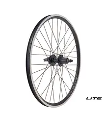 LITE V-brems/DiscIS 24"/507 Bakhjul Sort NEXT II felg, 8/9/10d Boss, Stikkakse