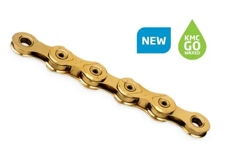 KMC X12L Ti-N Go Waxed Kjede Gull 12-Delt, 126 ledd, 5.2mm