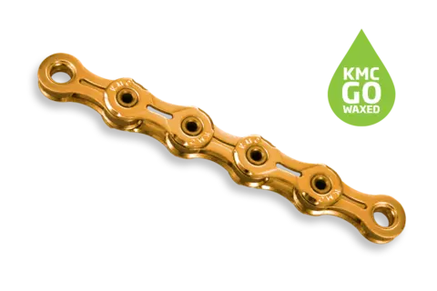KMC X11SL Ti-N Go Waxed Kjede Gull 11-Delt, 118 ledd, 5.65mm