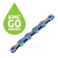 KMC X12 Go Waxed Kjede Aurora Blå 12-Delt, 126 ledd, 5.2mm