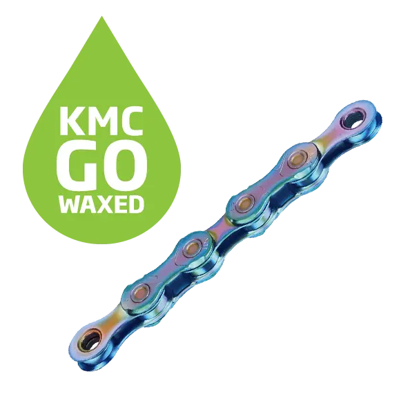 KMC X12 Go Waxed Kjede Aurora Blå 12-Delt, 126 ledd, 5.2mm 