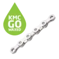 KMC X12 Go Waxed Kjede Sølv 12-Delt, 126 ledd, 5.2mm