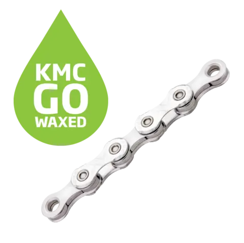 KMC X12 Go Waxed Kjede Sølv 12-Delt, 126 ledd, 5.2mm