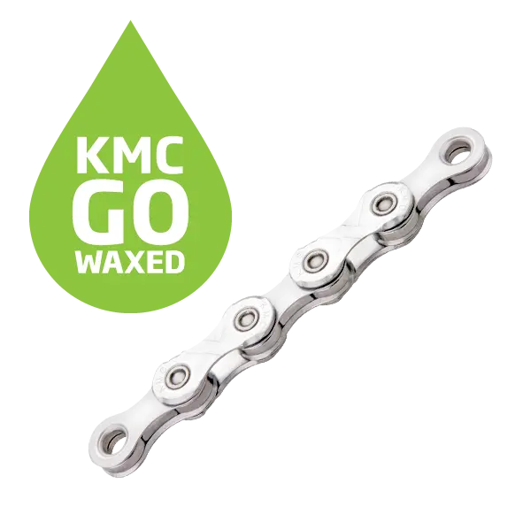 KMC X12 Go Waxed Kjede Sølv 12-Delt, 126 ledd, 5.2mm 