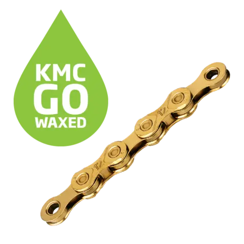 KMC X12 Ti-N Go Waxed Kjede Gull 12-Delt, 126 ledd, 5.2mm
