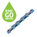 KMC X11 Go Waxed Kjede Aurora Blå 11-Delt, 118 ledd, 5.65mm