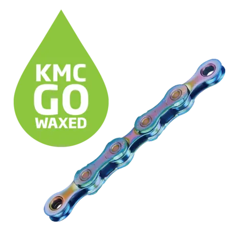 KMC X11 Go Waxed Kjede Aurora Blå 11-Delt, 118 ledd, 5.65mm