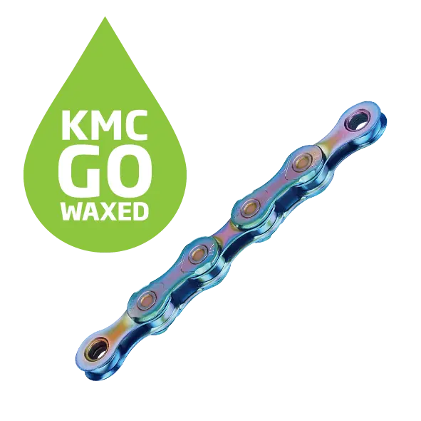 KMC X11 Go Waxed Kjede Aurora Blå 11-Delt, 118 ledd, 5.65mm 