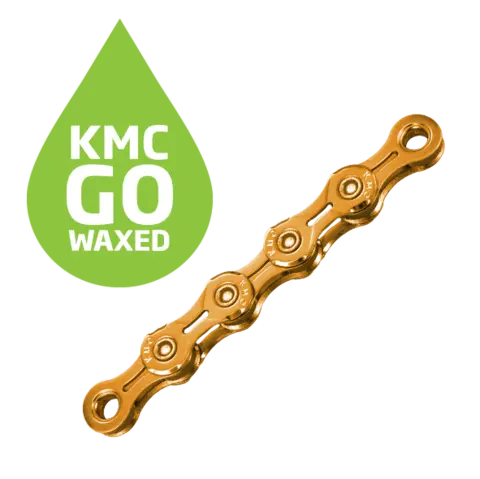 KMC X11EL Ti-N Go Waxed Kjede Gull 11-Delt, 118 ledd, 5.65mm