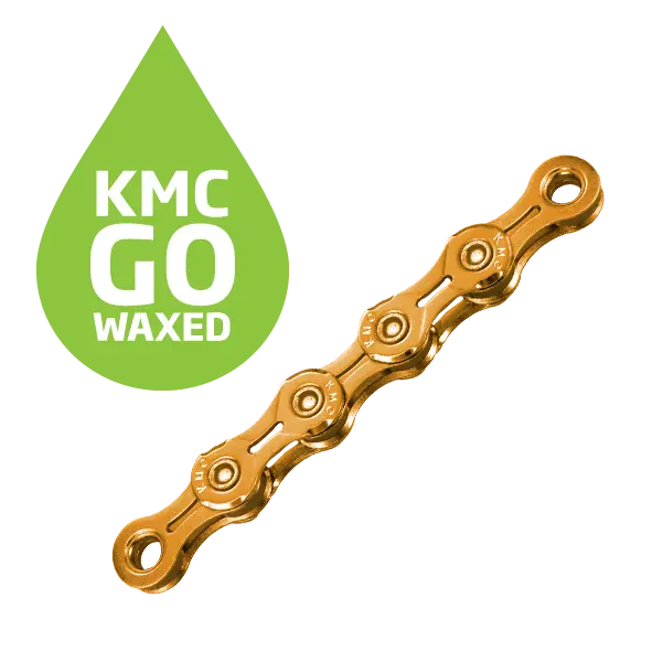 KMC X11EL Ti-N Go Waxed Kjede Gull 11-Delt, 118 ledd, 5.65mm 