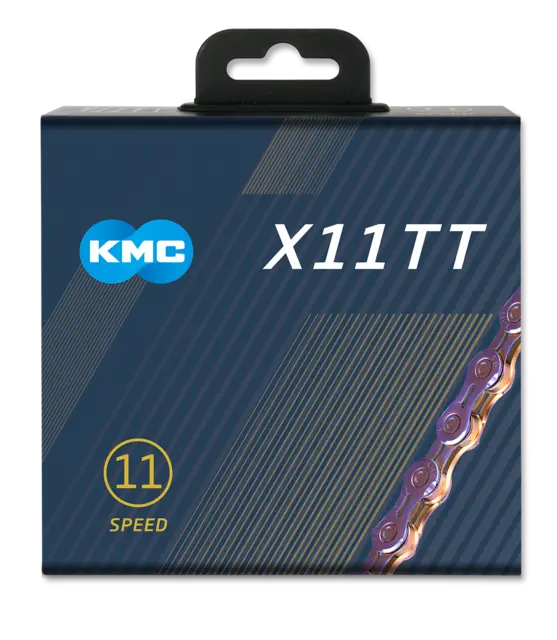 KMC TT11 Go Waxed Kjede NeoChrome 11-Delt, 118 ledd, 5.65mm 