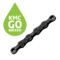 KMC X12 Go Waxed Kjede Sort 12-Delt, 126 ledd, 5.2mm