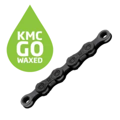 KMC X12 Go Waxed Kjede Sort 12-Delt, 126 ledd, 5.2mm