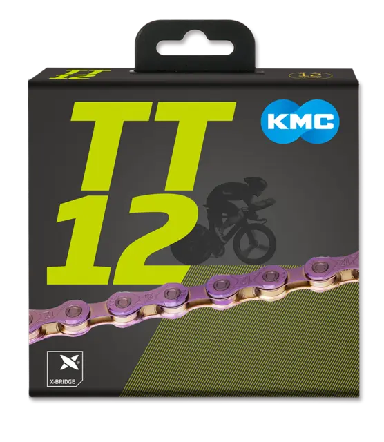 KMC TT12 Go Waxed Kjede NeoChrome 12-Delt, 126 ledd, 5.2mm 